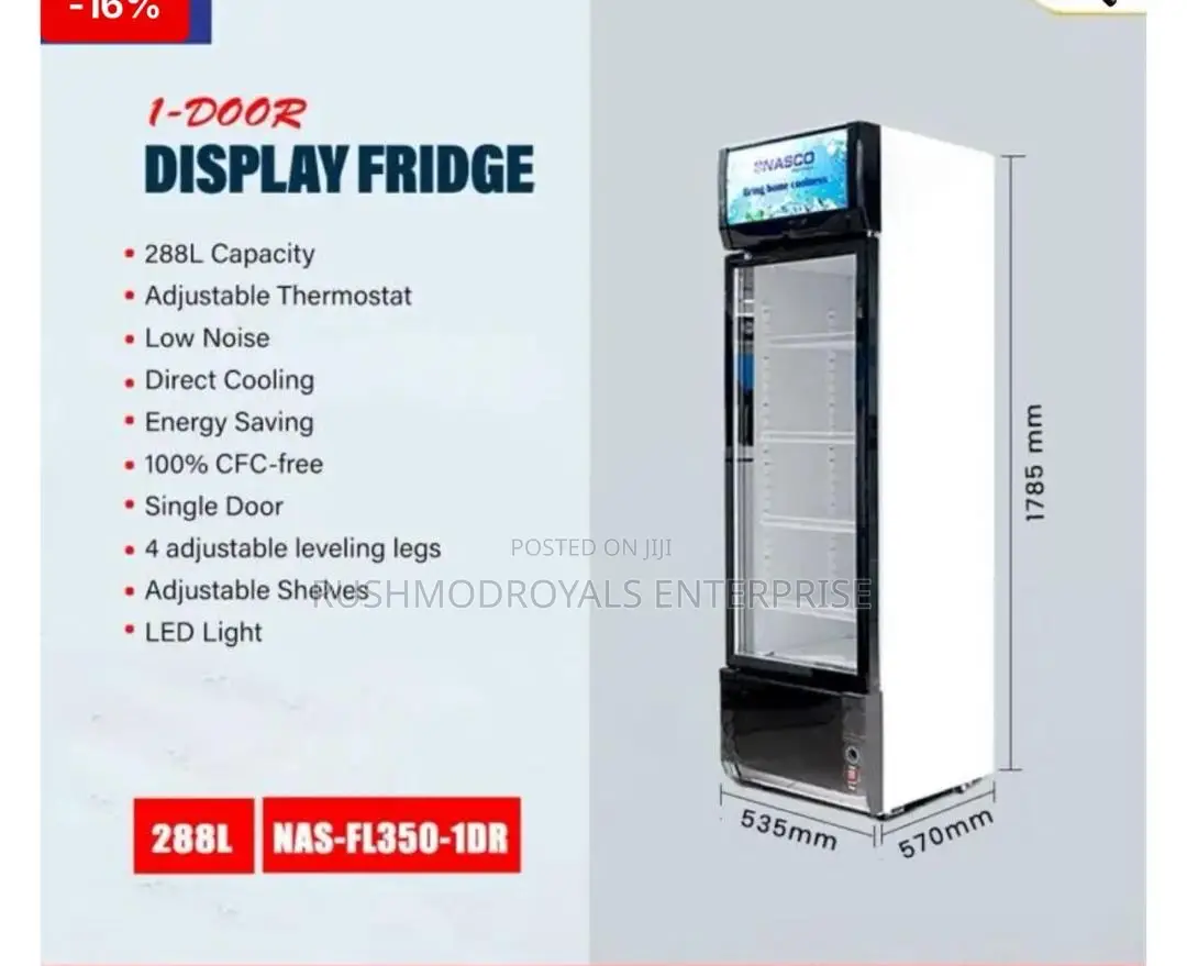 Nasco Nasfl-288l Single-Door Commercial Refrigerator With Led Lighting