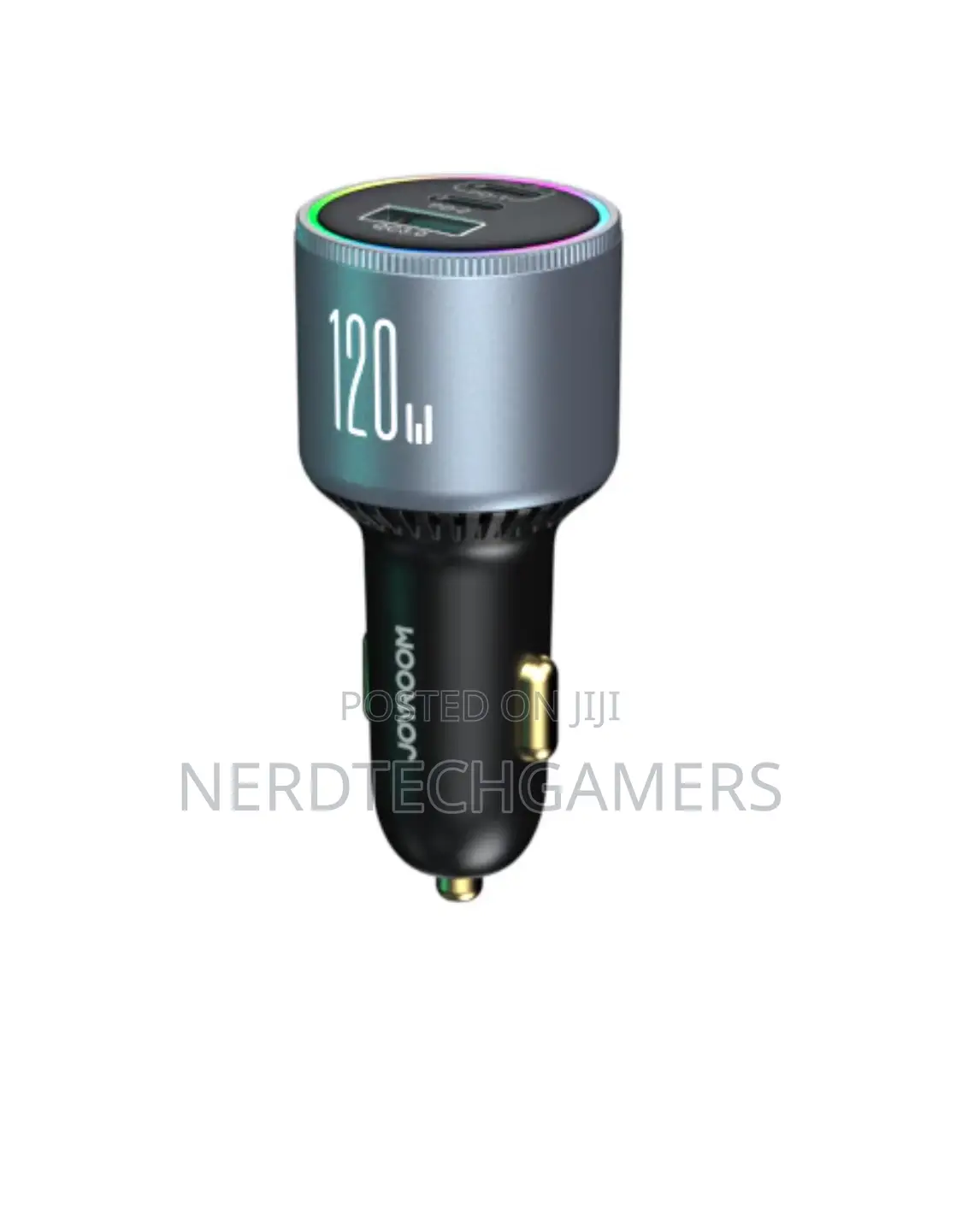 Joyroom Jr-Ccn07 120w 3-Port (2pd+1qc3.0) Car Charger