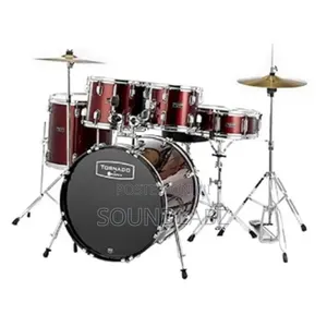 Mapex Tornado 5-piece Drum Kit With Hardware And Cymbals, Wine Red
