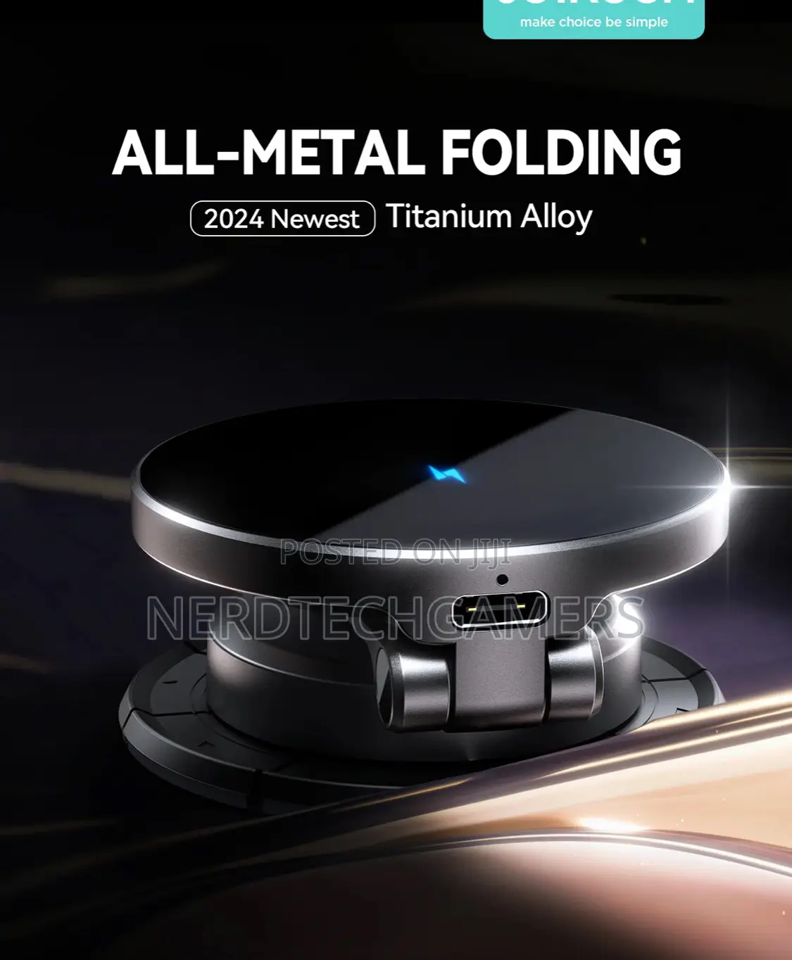 Joyroom Jr-Zs408 Magnetic Wireless Car Charger Holder