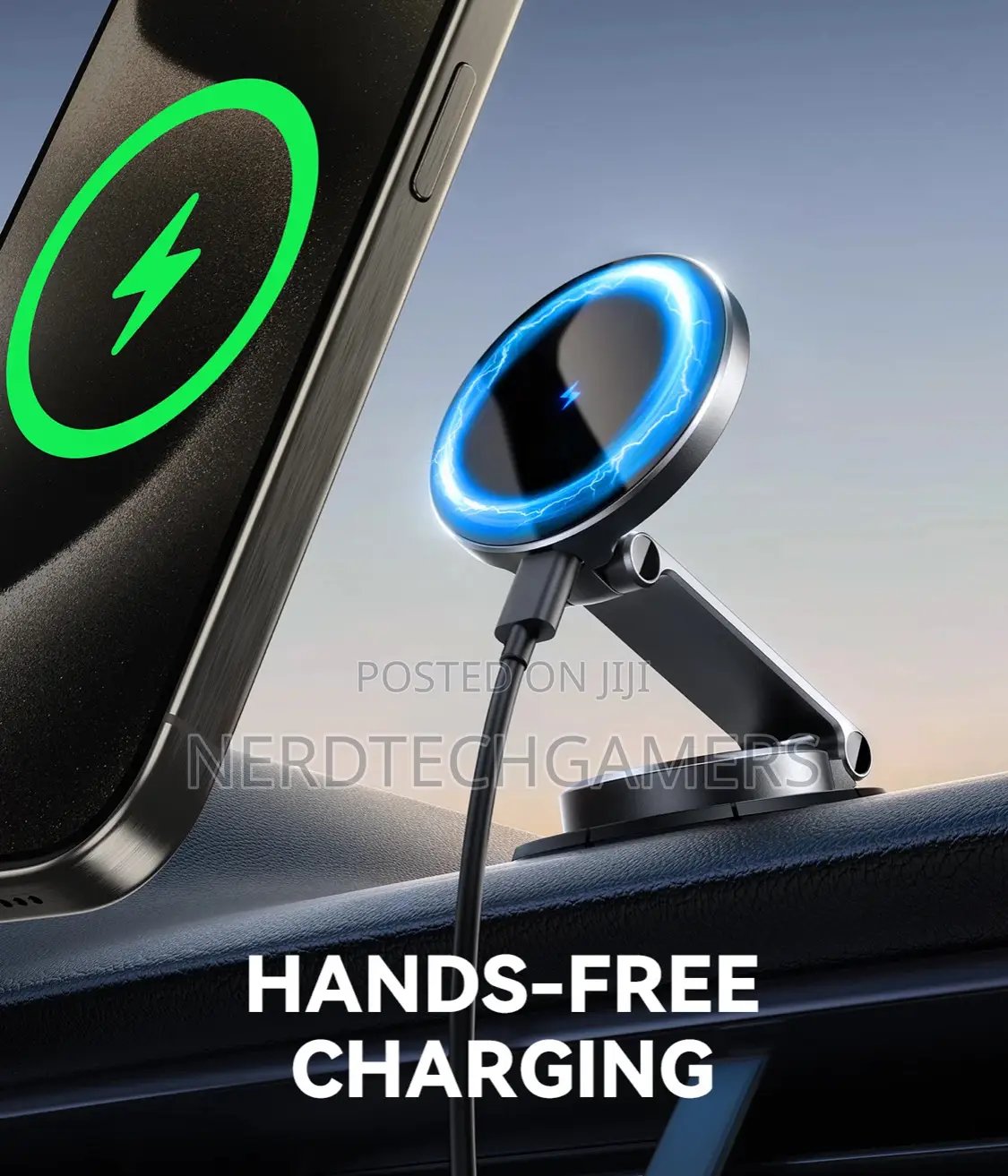 Joyroom Jr-Zs408 Magnetic Wireless Car Charger Holder