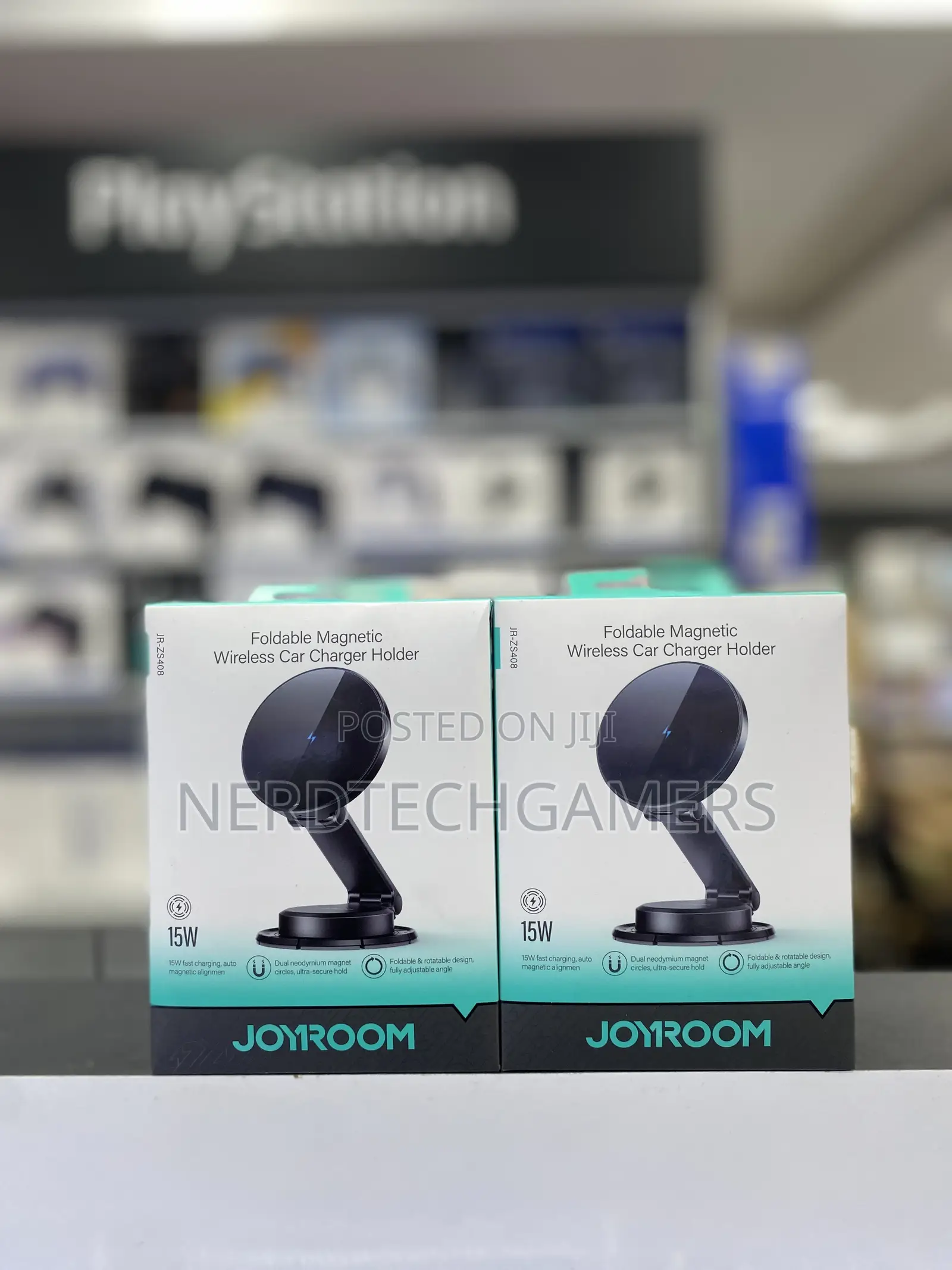 Joyroom Jr-Zs408 Magnetic Wireless Car Charger Holder