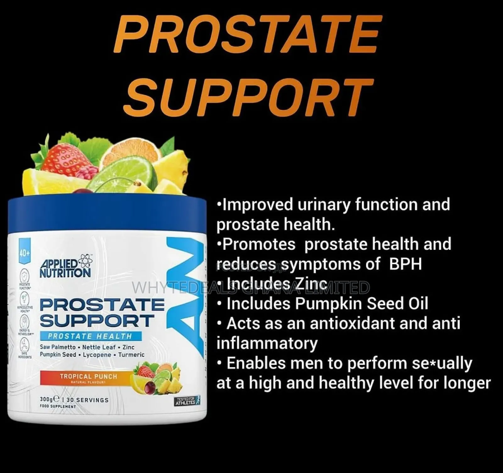 Prostate Support For Male Performance| Sexual Health 4 All Over 40-yrs