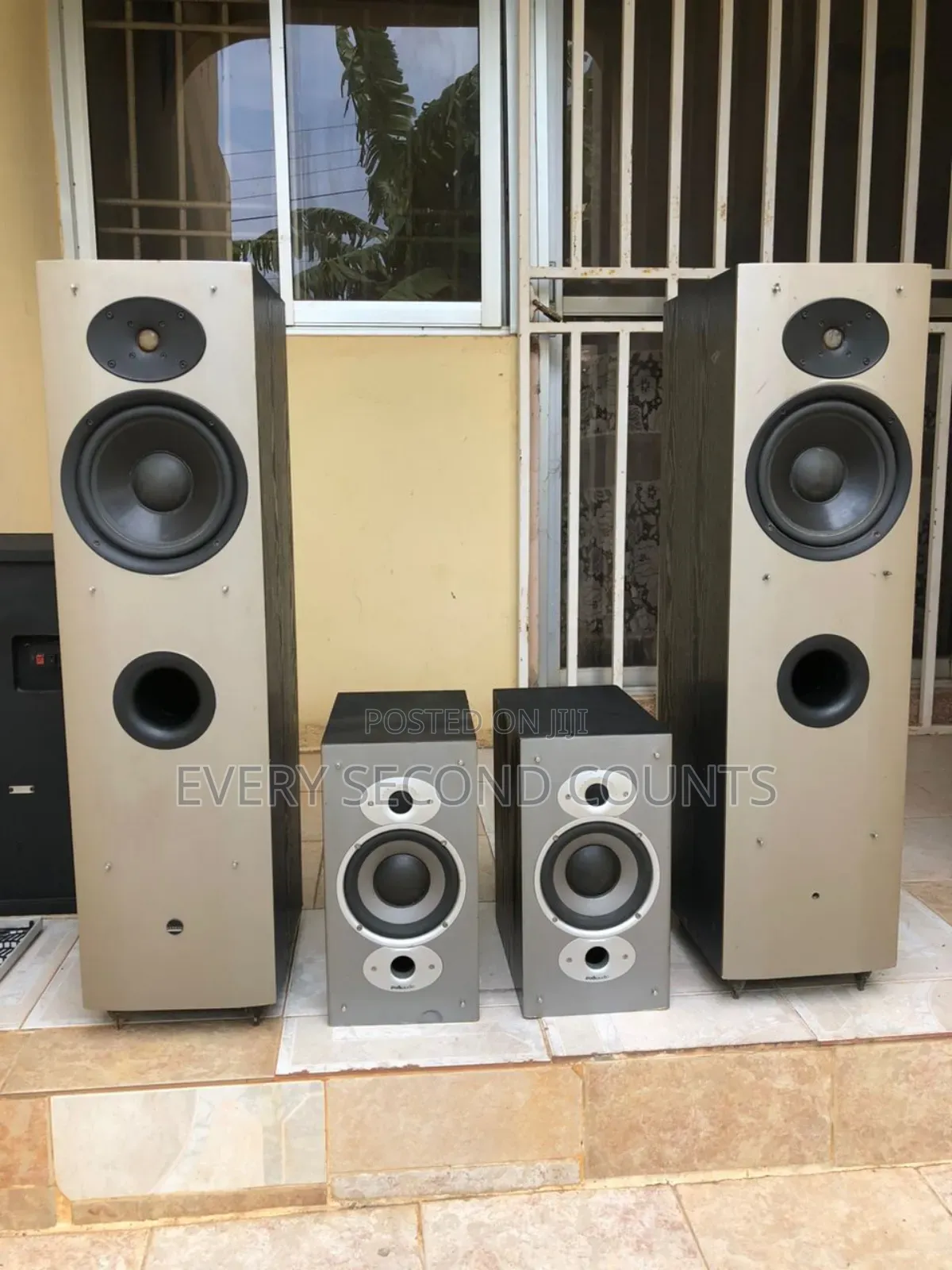 Athena as-F1-1 Tower + Polk Audio Speakers