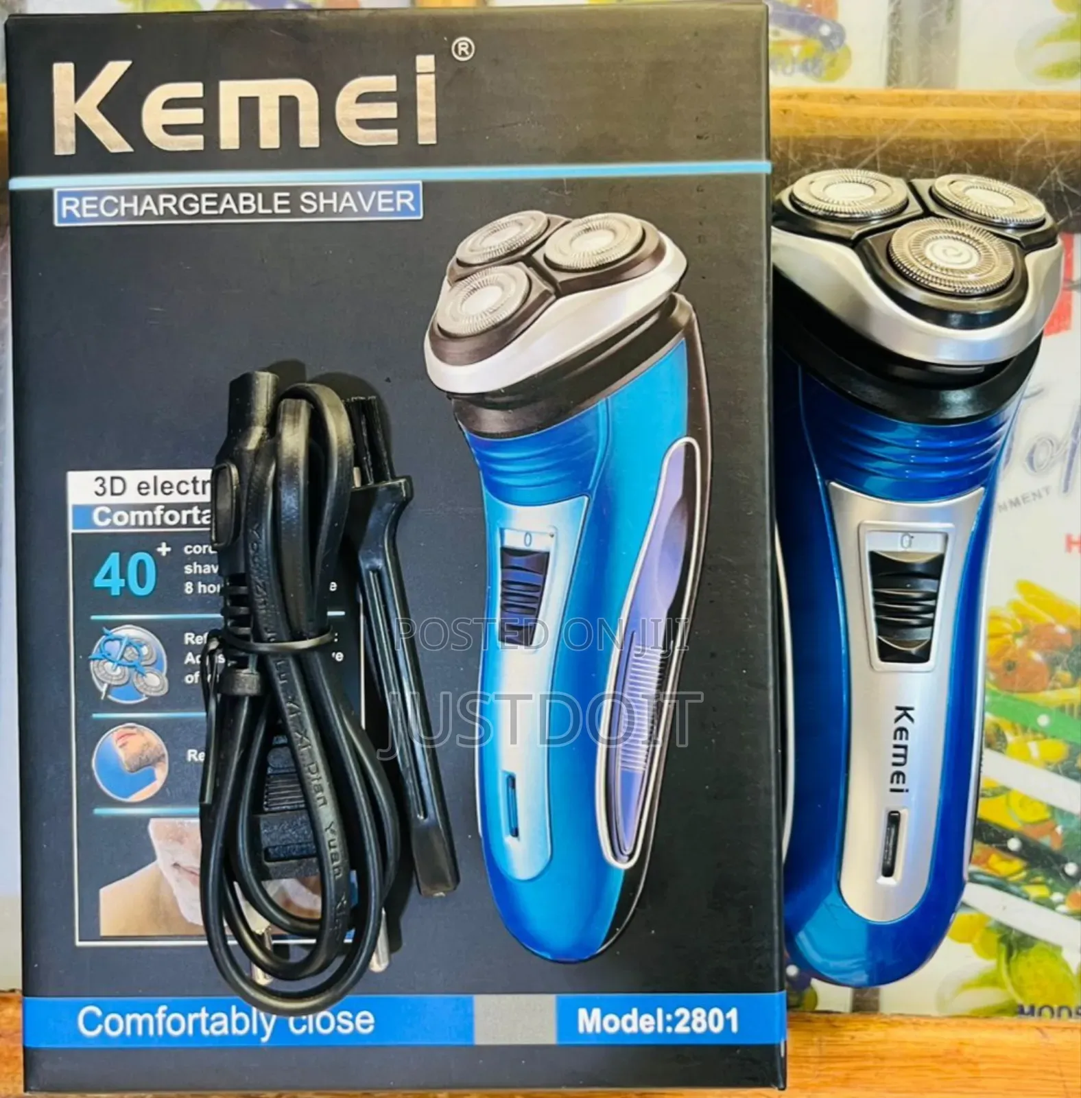 Kemei 3 Head Rechargeable Electric Shaver