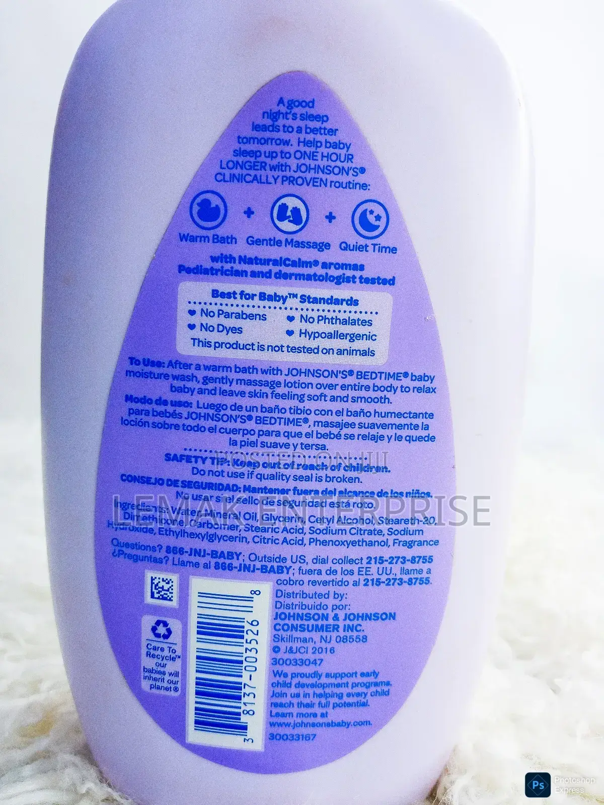 Johnson's Bedtime Baby Lotion 444ml
