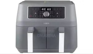 Tower T17181 Vortx Dual Basket Air Fryer Cooking Fryer 8l Greyp