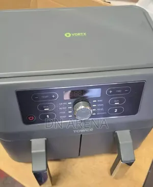 Tower T17181 Vortx Dual Basket Air Fryer Cooking Fryer 8l Greyp