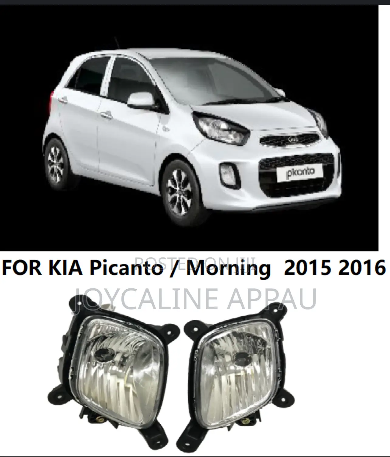 Kia Picanto/ Morning Fog Light Complete 2015 to 2017