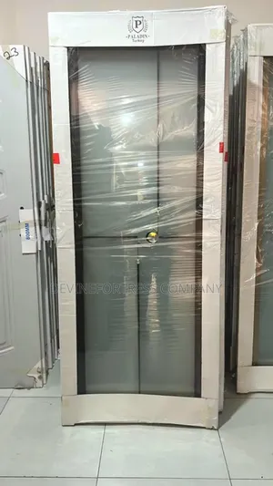 Quality Splendor Glass Doorwith Red Frame