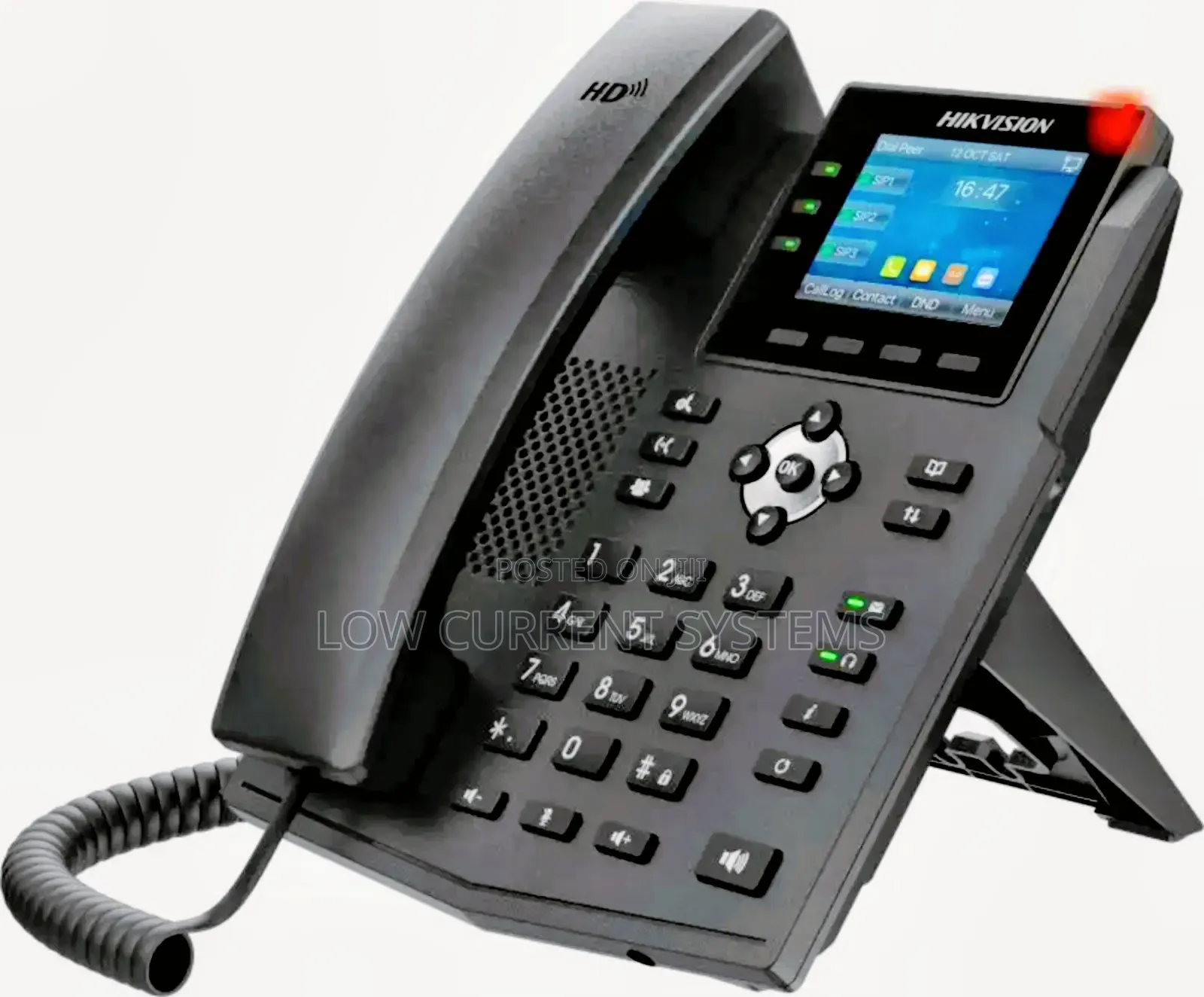 Hikvision Interphone Network Ip Phone 4 SIP Lines Audio