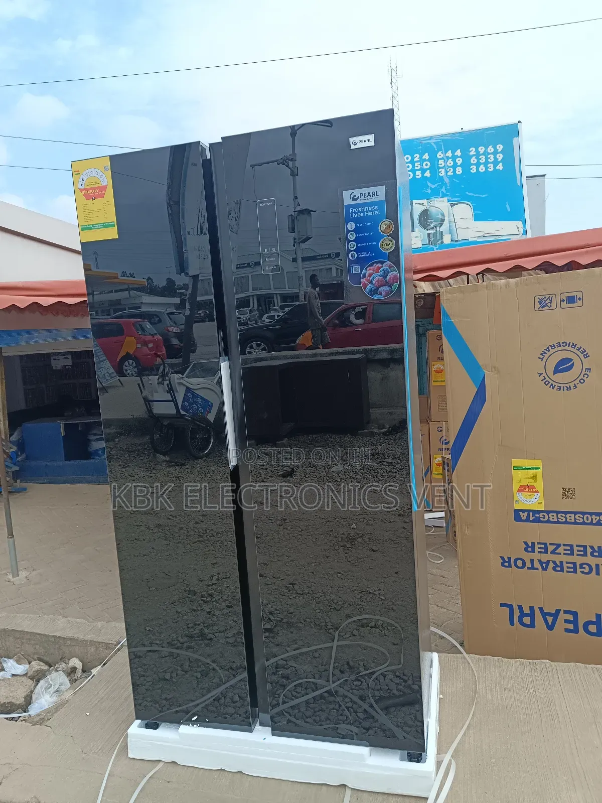 Pearl 450liter Premium Mirror Door Side/ Side Fridge