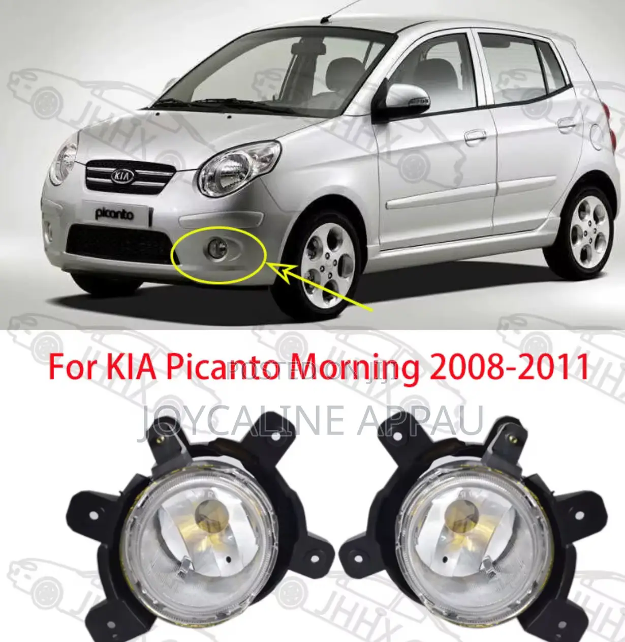 Kia Morning Fog Light 2008 to 2010 With Bulb