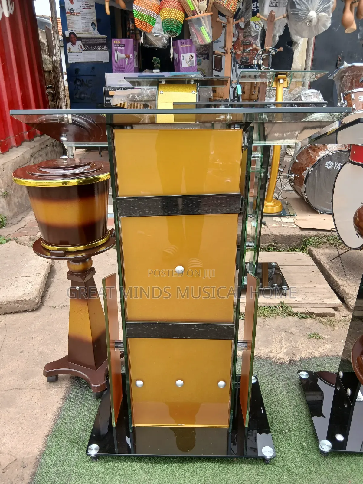 Elegant Glass Pulpit