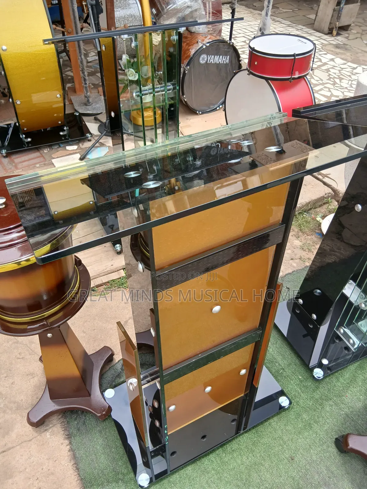 Elegant Glass Pulpit