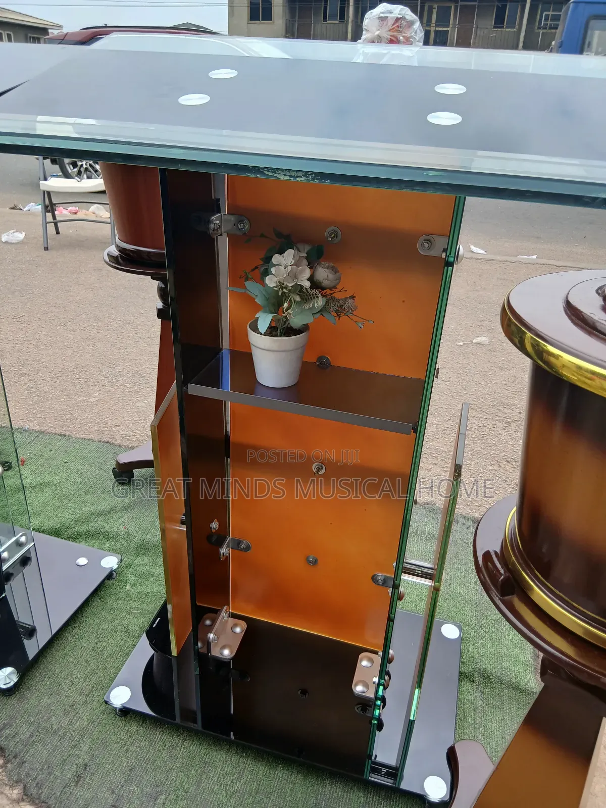 Elegant Glass Pulpit