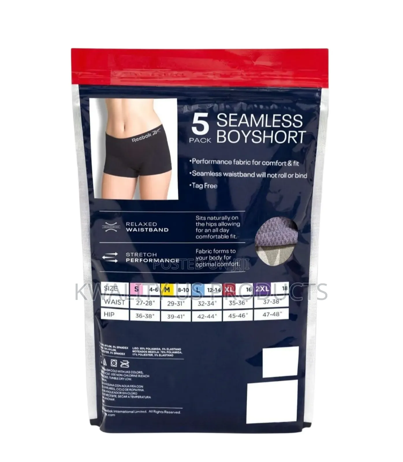 Reebok Ladies Boyshorts - 5 Pack