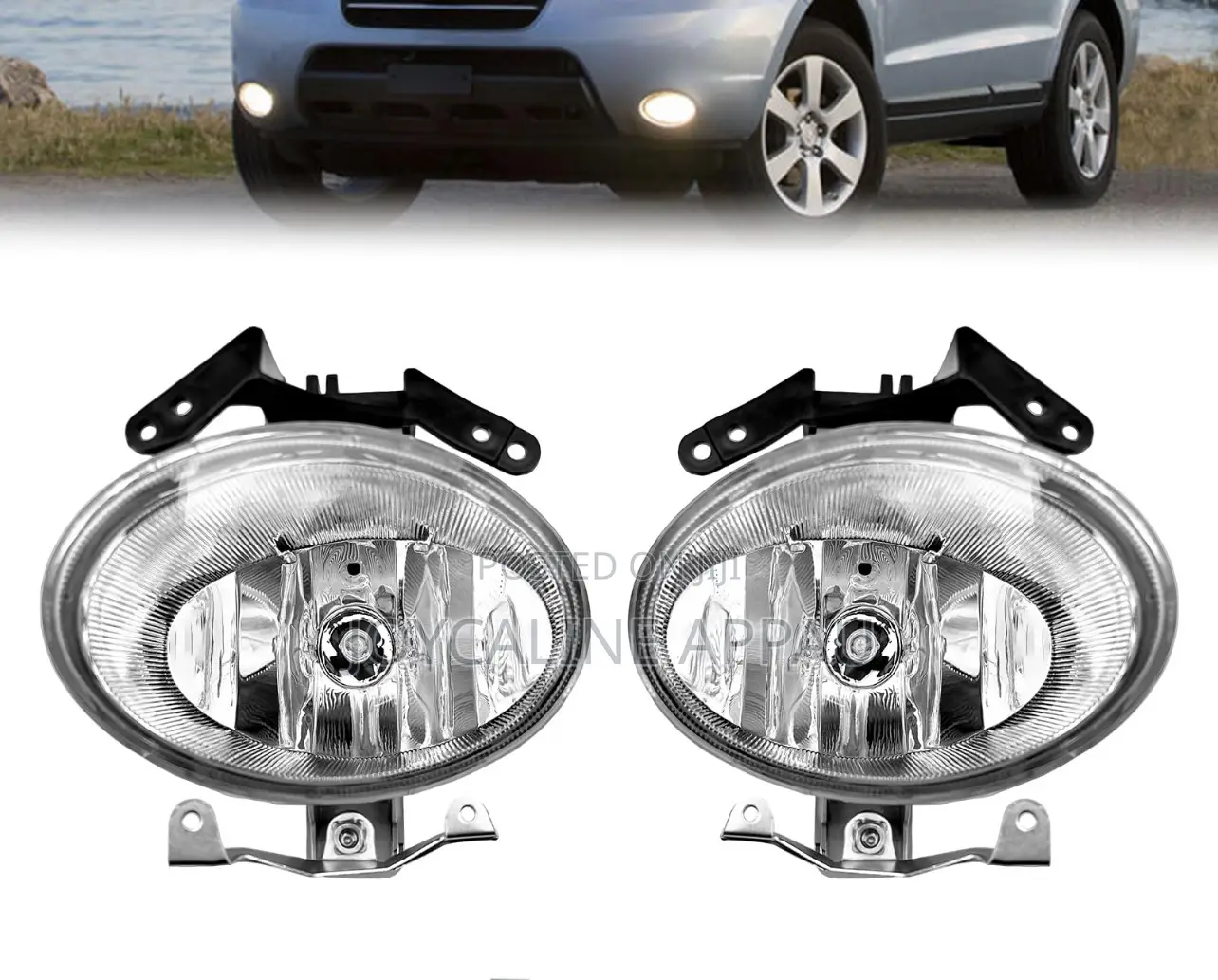 Santa Fe 2007 to 2009 Fog Light With Bulb