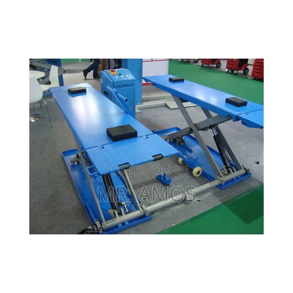 3000kg Mobile Midrise Scissor Car Lift With Control Panel