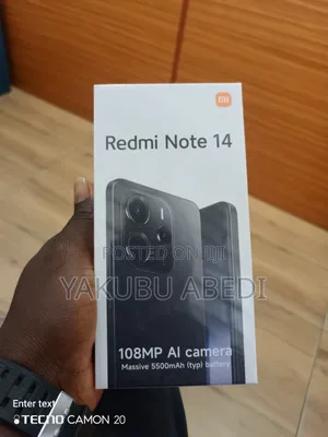New Xiaomi Redmi Note 14 256 GB Black