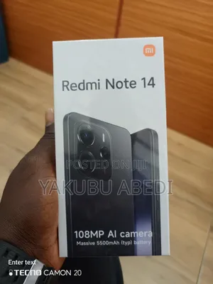 New Xiaomi Redmi Note 14 256 GB Black