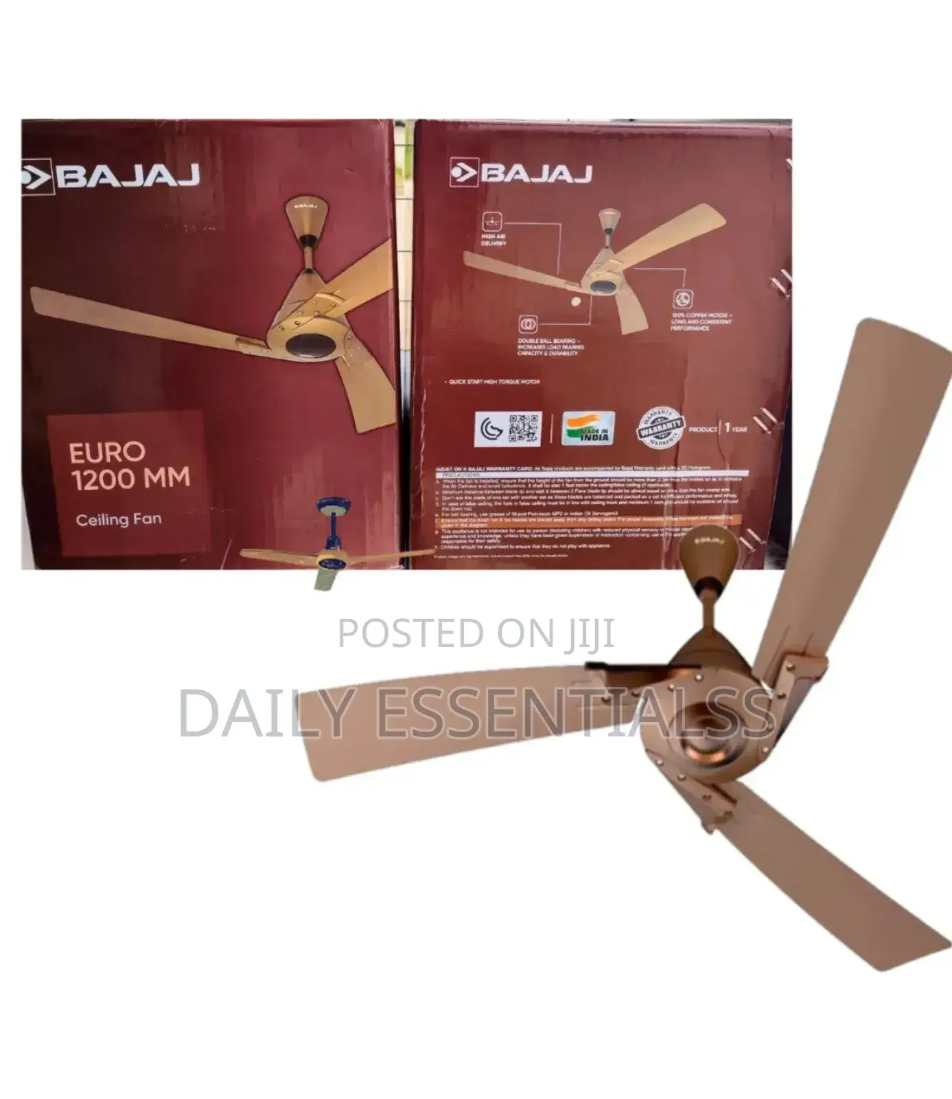 Bajaj Euro Ceiling Fan – Powerful Durable