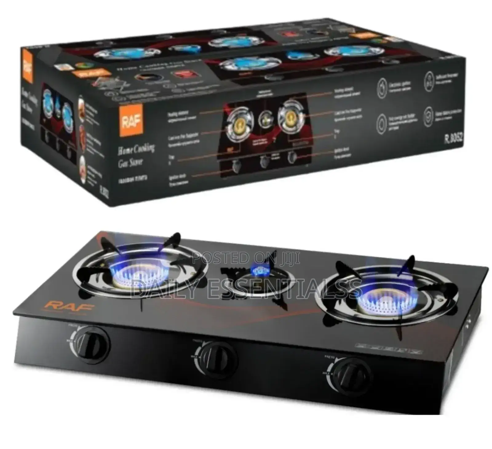 Raf 3 Burner Gas Stove – High Quality