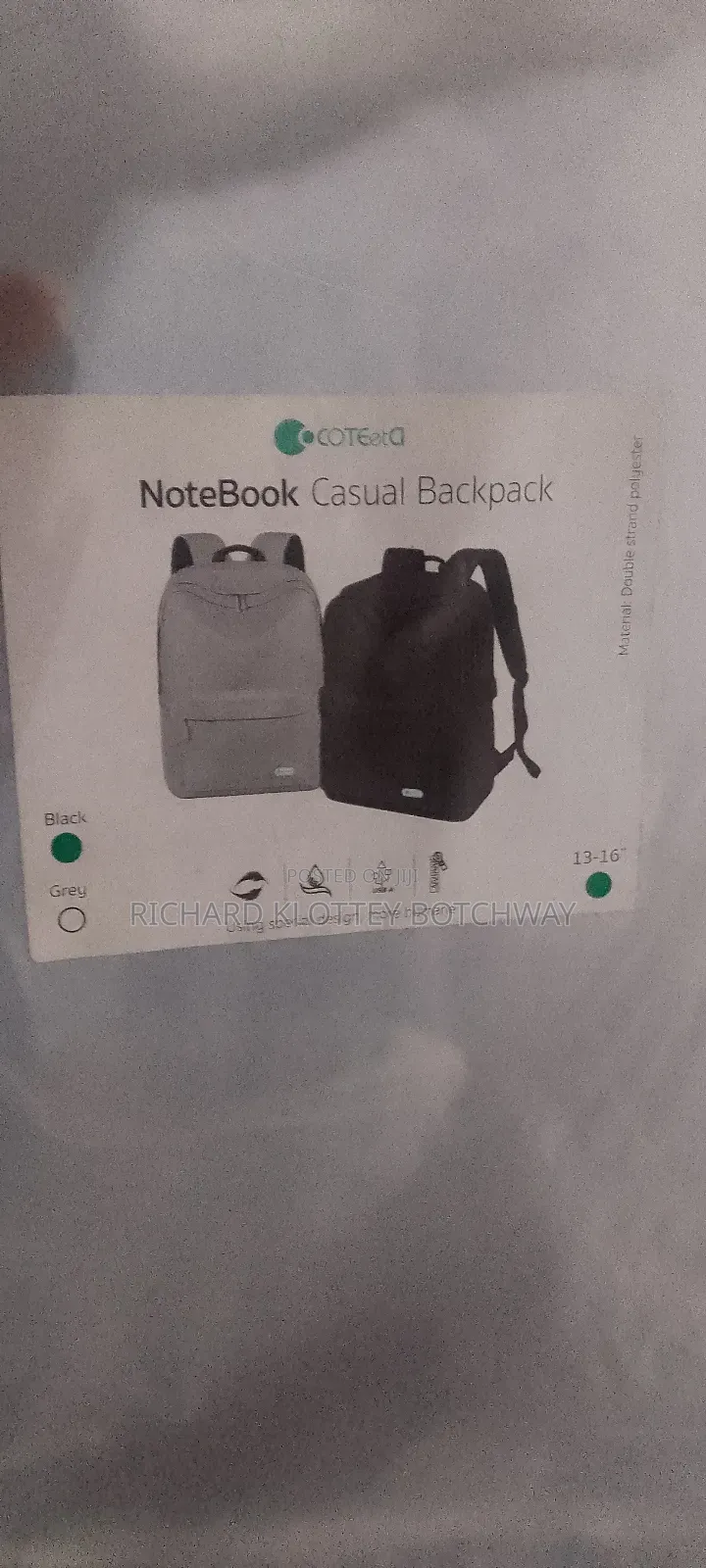 Coteetci Notebook Casual Backpack