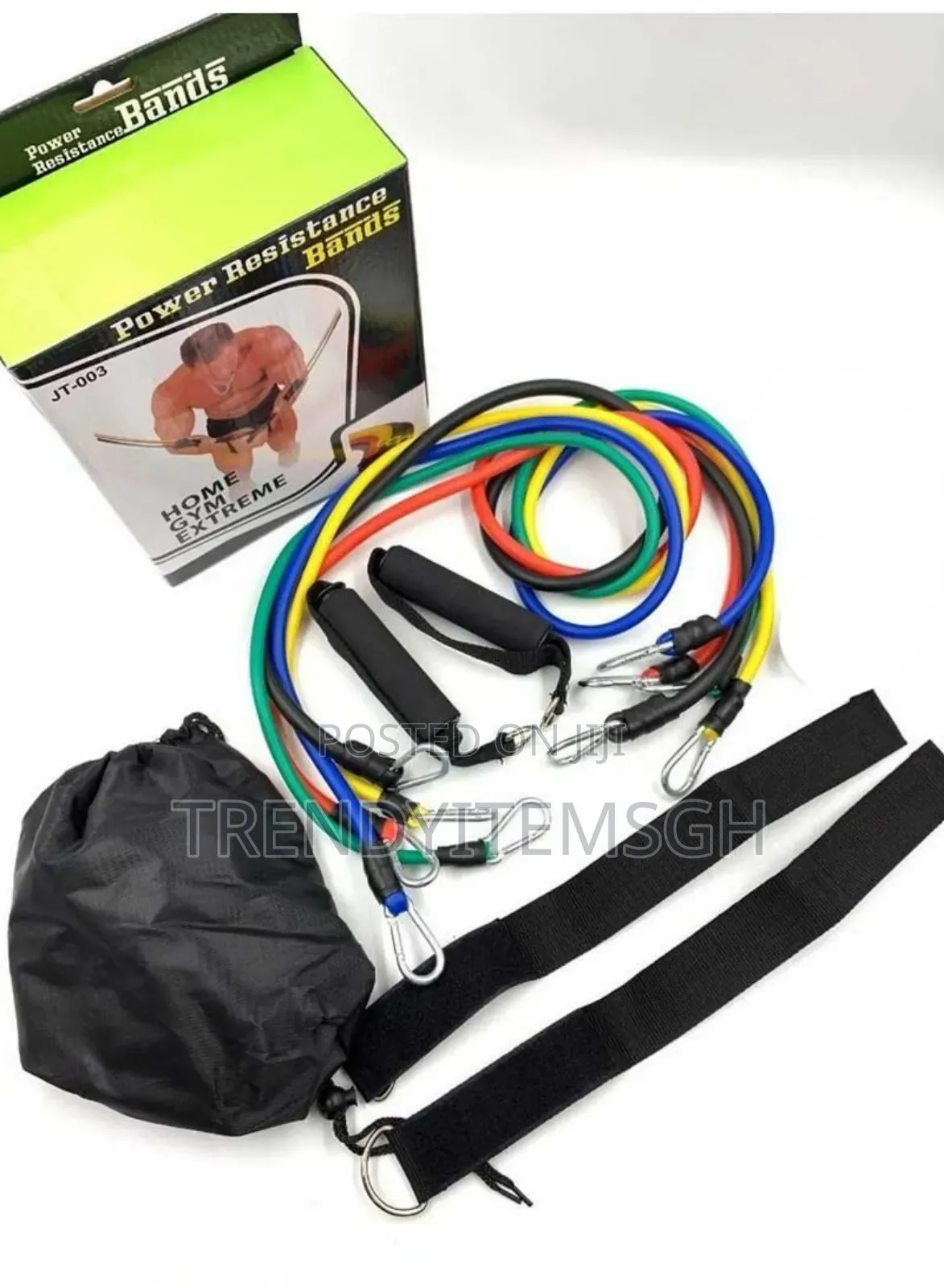 5 PCS Stackable Exercise Resistance Band Set