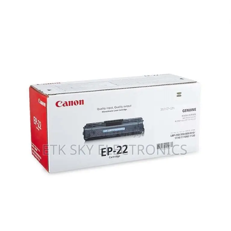 Canon Toner Cartridge Ep-22 Black -1550a003aa