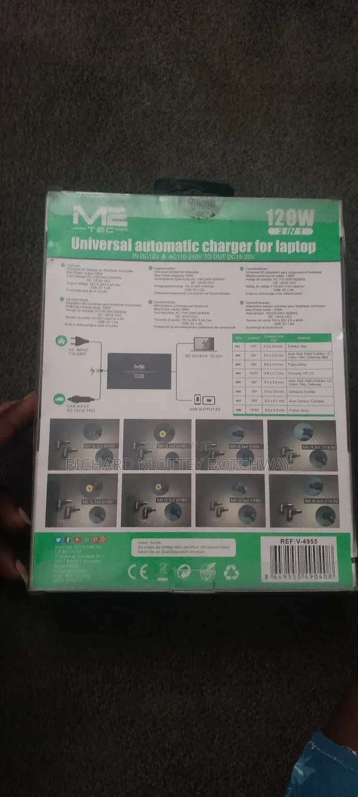 Universal Car-Laptop Charger