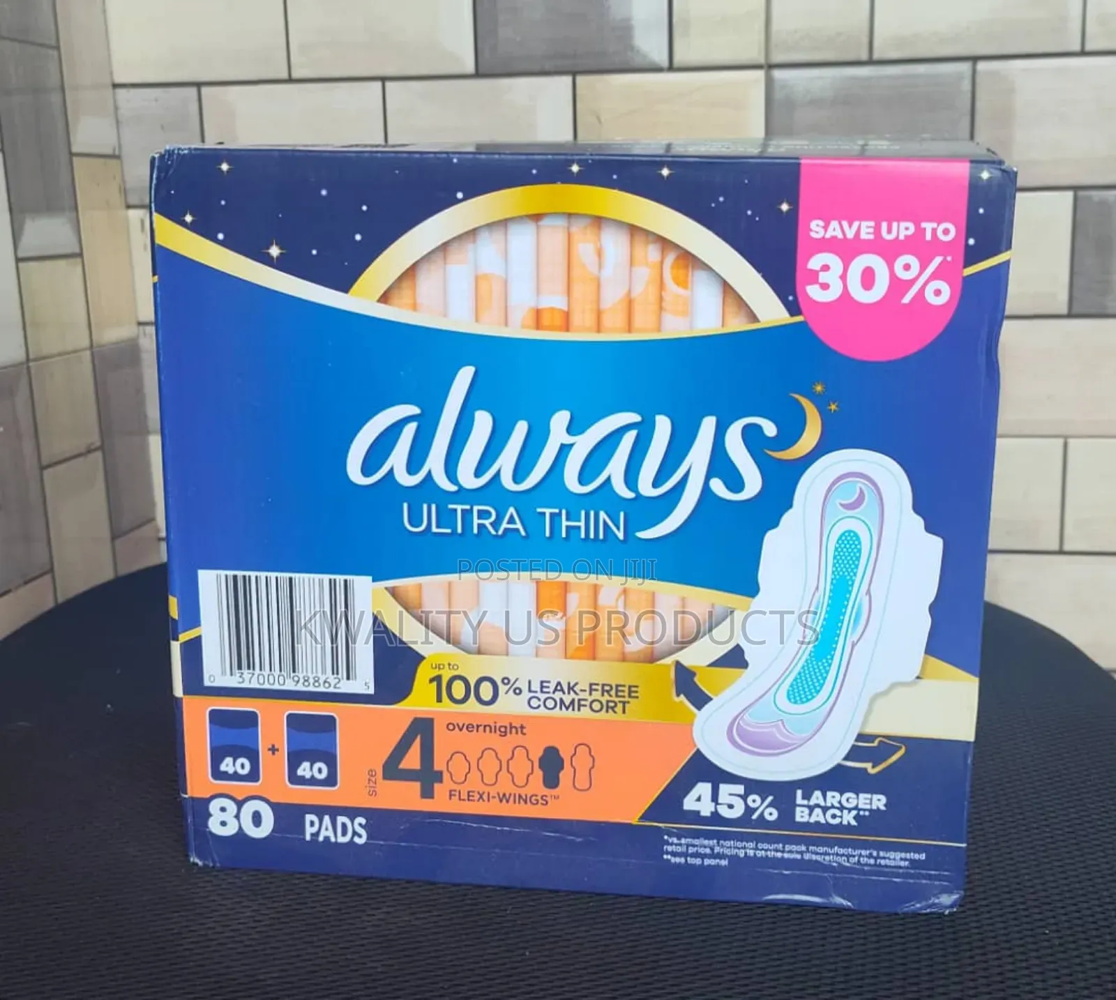 Always Ultra Thin Pad - 80 Pack