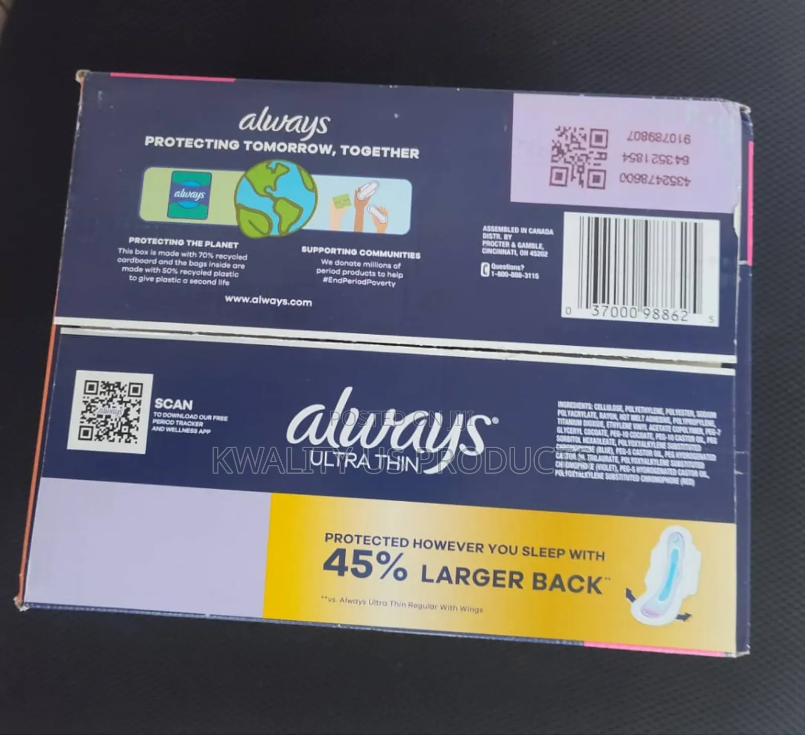 Always Ultra Thin Pad - 80 Pack