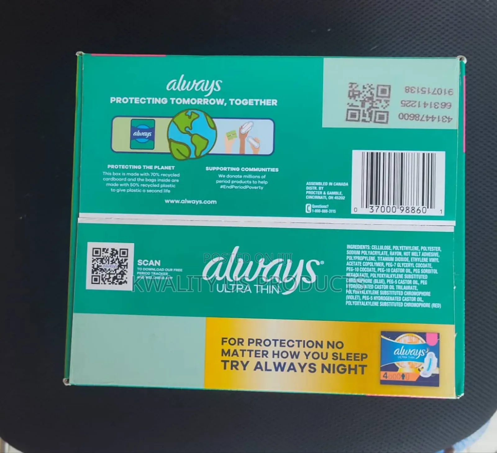 Always Ultra Thin Pad - 92 Pack