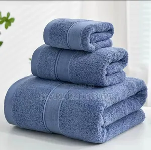 Quality 3pcs 1 Bath Towel and 2 Hand Towels Set Available in Colors