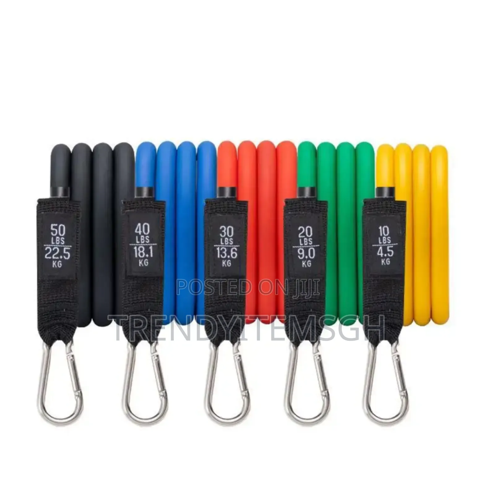 Resistance Bands Set Elastic Workout Fitness Exercise Tube Bands