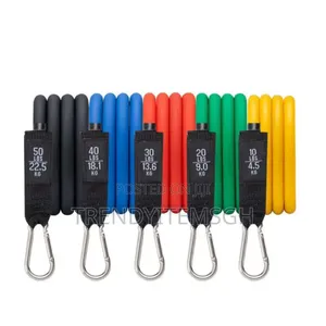Resistance Bands Set Elastic Workout Fitness Exercise Tube Bands