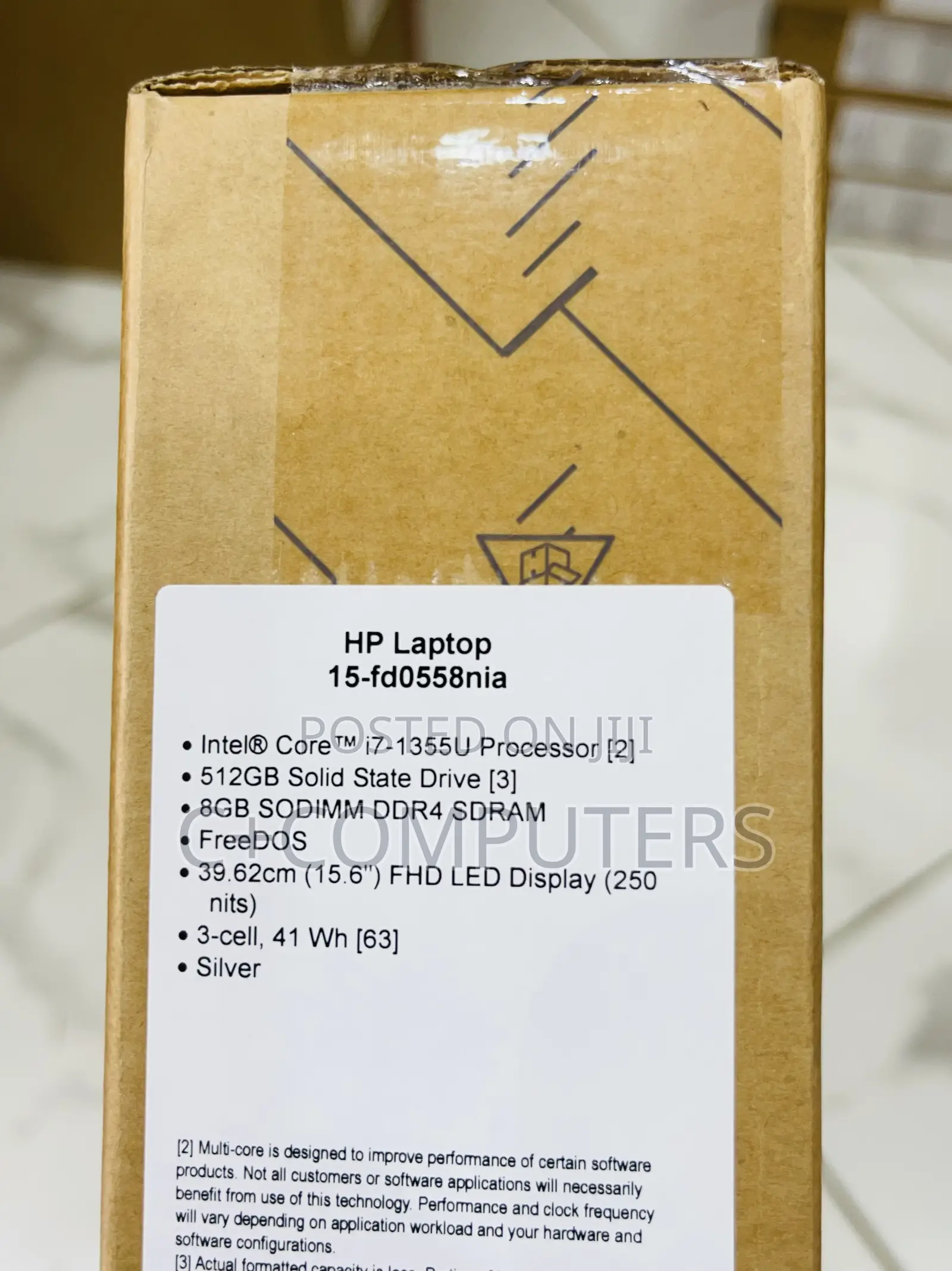 New Laptop HP 15 8GB Intel Core I7 SSD 512GB