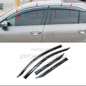Original Tucson LWB 2015 to 2021 Window Visor/Rain Guard Chrome