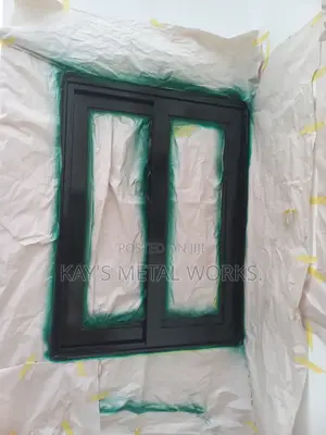 Window Frame Spraying.