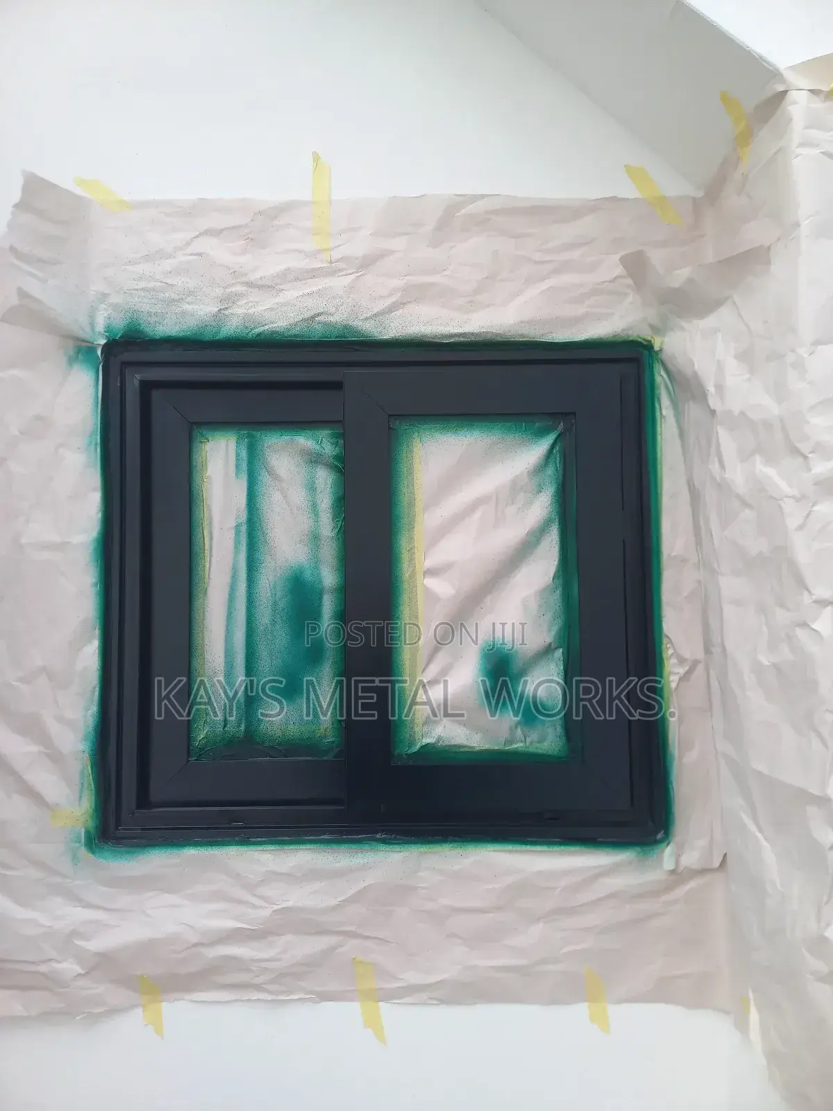 Window Frame Spraying.