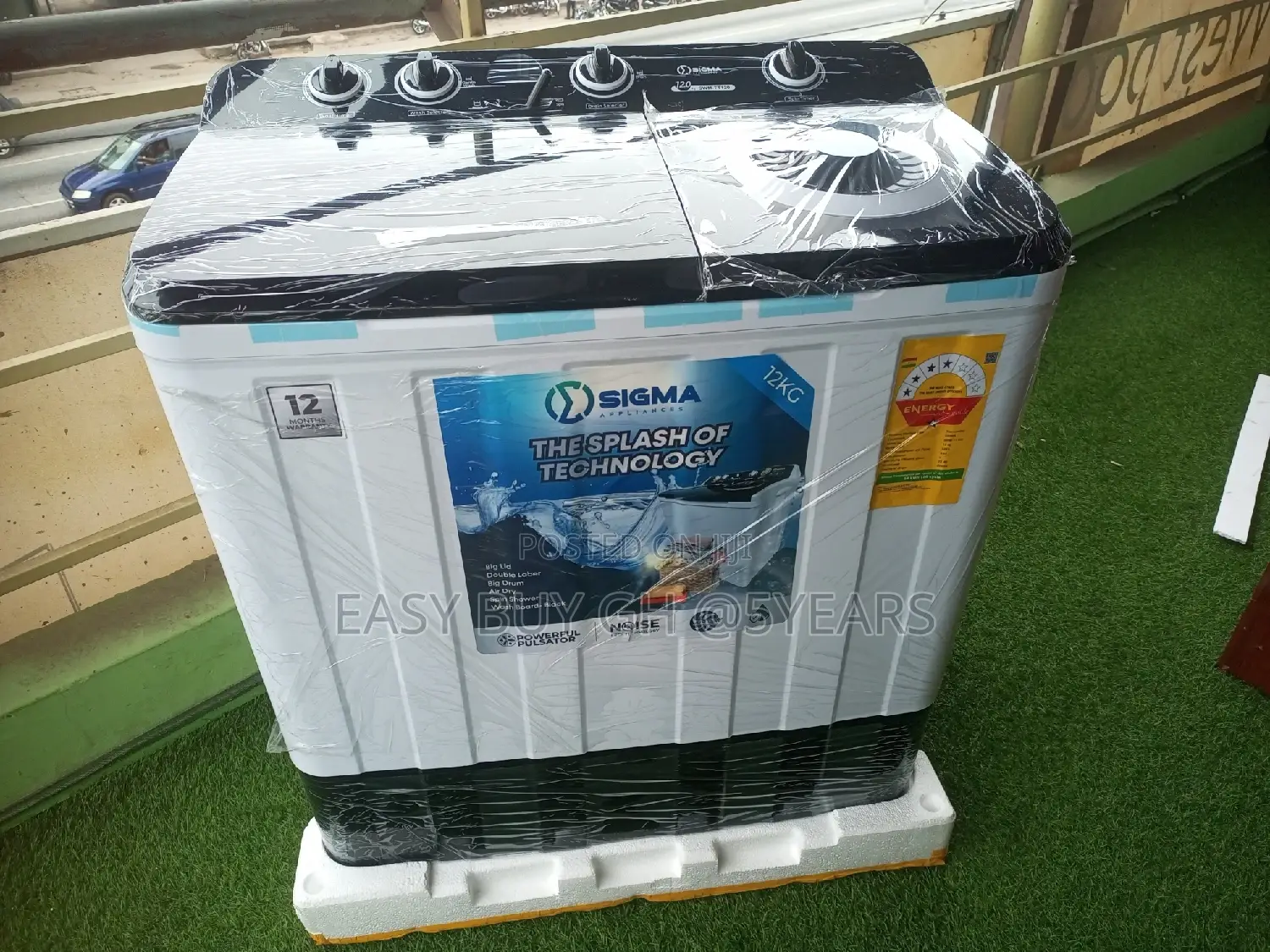 Powerful Cleaning 12kg Sigma Washing Machine Sigma