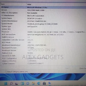 Laptop Asus 4GB Intel Celeron SSD 128GB