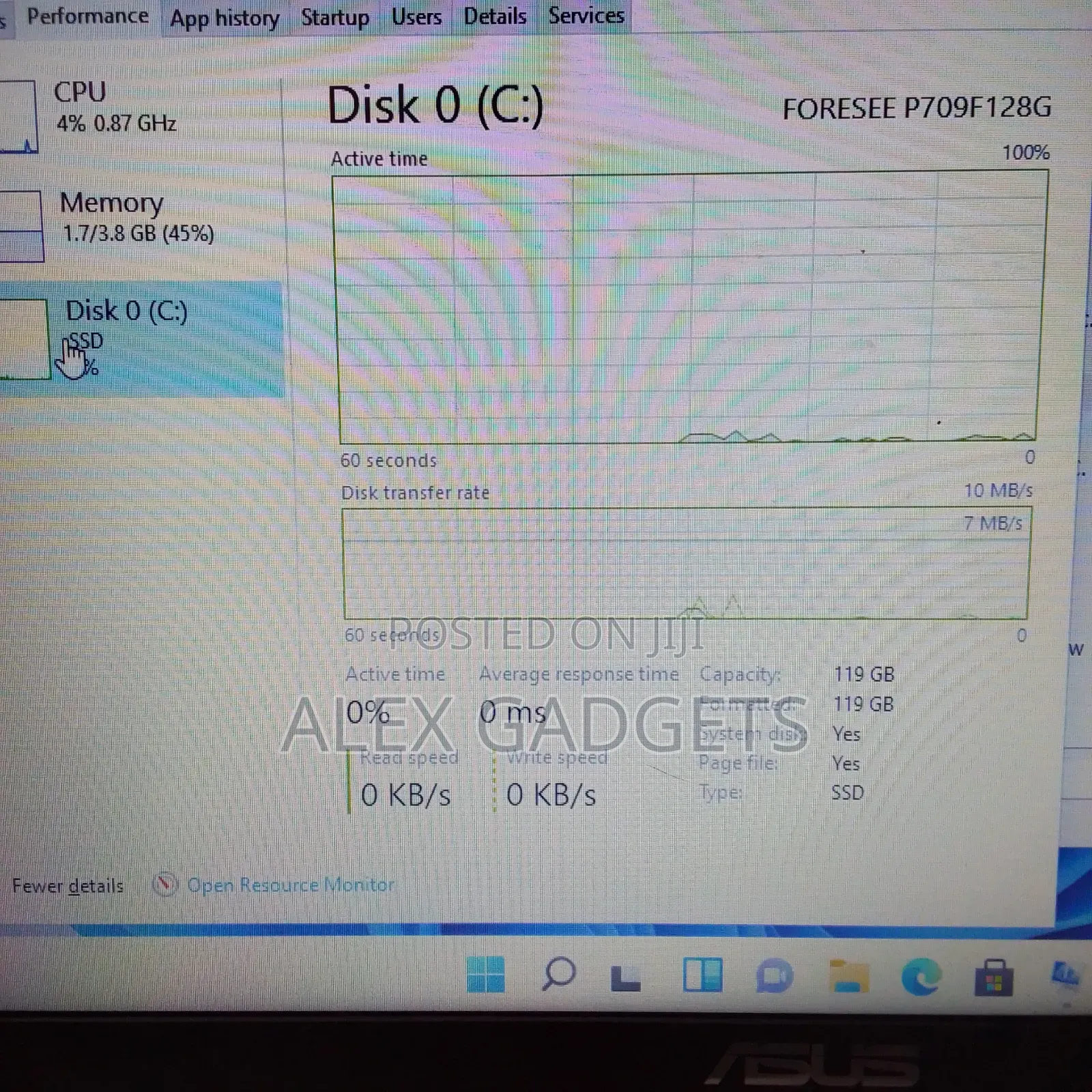 Laptop Asus 4GB Intel Celeron SSD 128GB