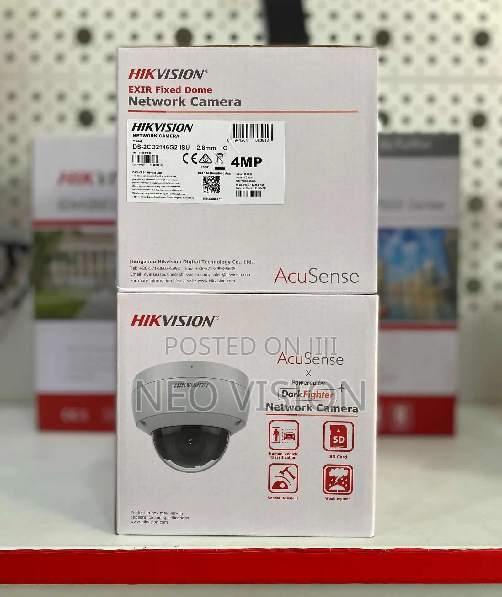 Hikvision 4mp Acusense Fixed Dome