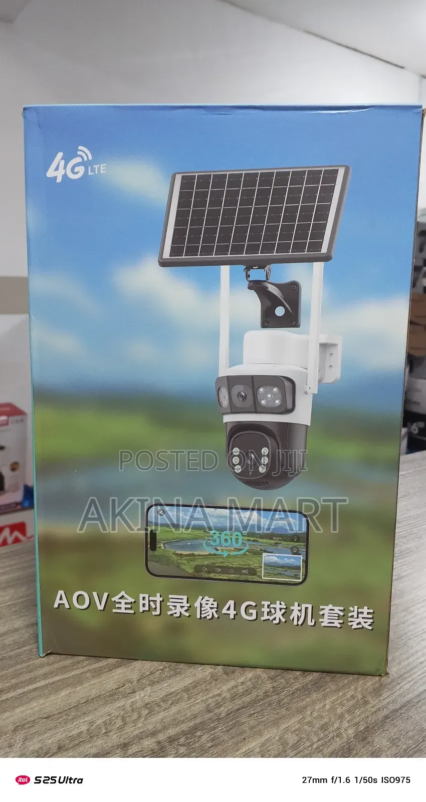 4g Solar Camera Dual Lens Solar Camera Aov