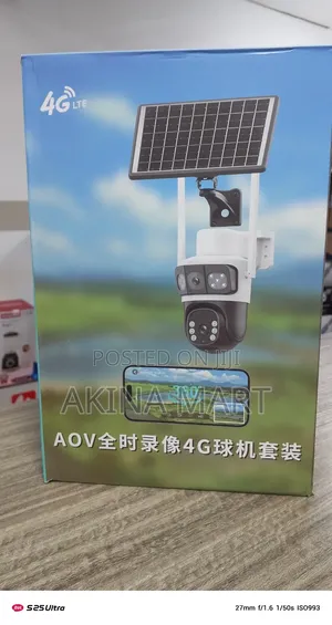 4g Solar Camera Dual Lens Solar Camera Aov