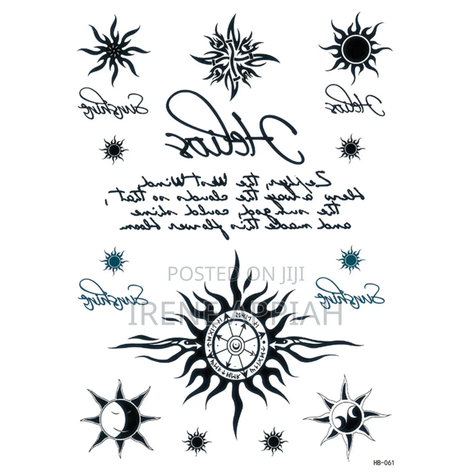 Beautiful Temporary Tattoo Stickers