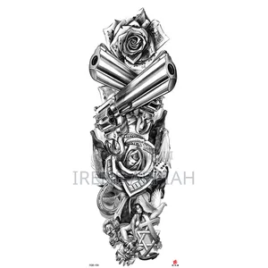 Full Sleeve and Thigh Temporary Tattoo Stickers