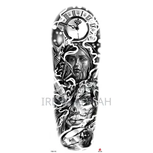 Full Sleeve and Thigh Temporary Tattoo Stickers